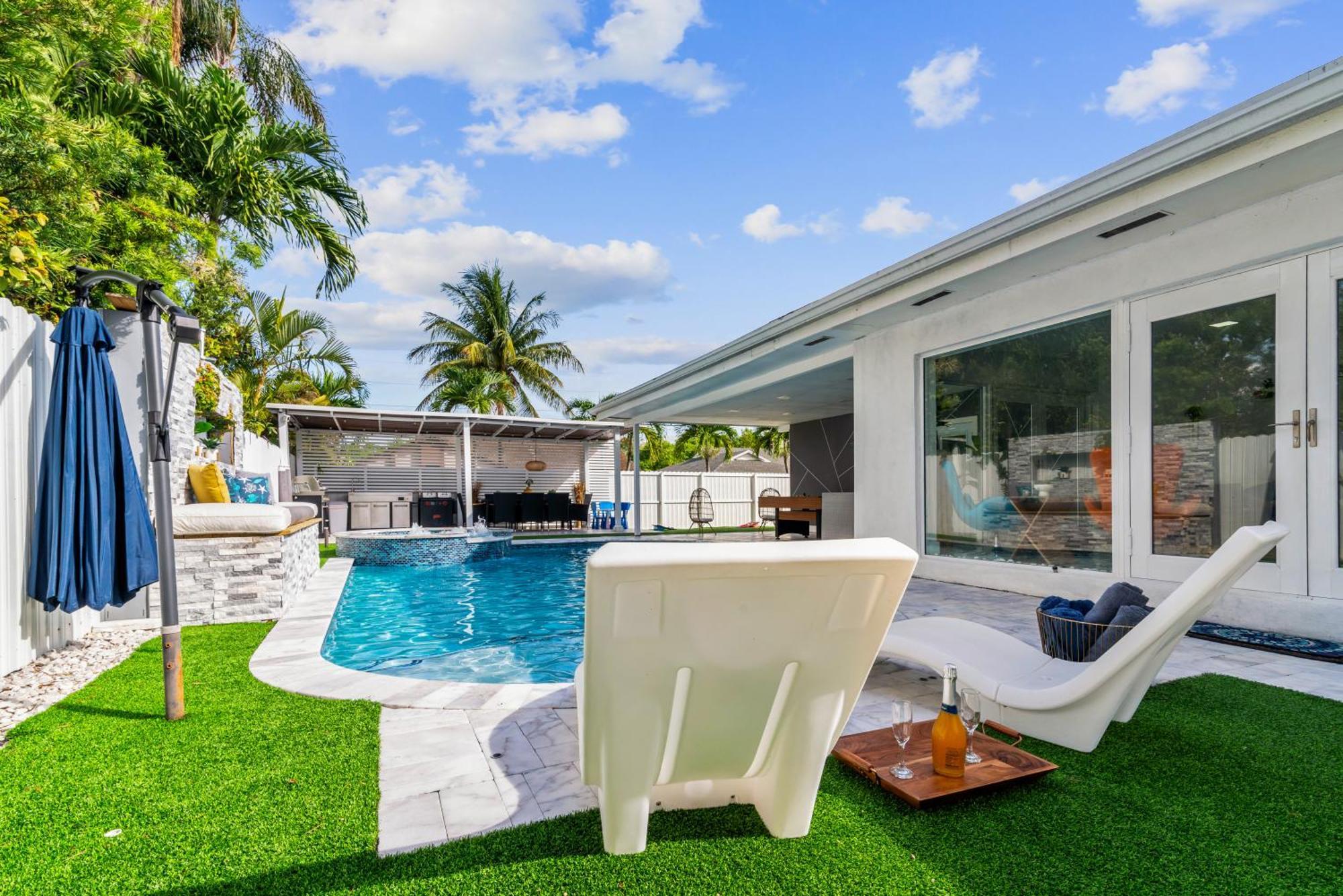 Вилла Miami Luxury House W Heated Pool & Jacuzzi Экстерьер фото