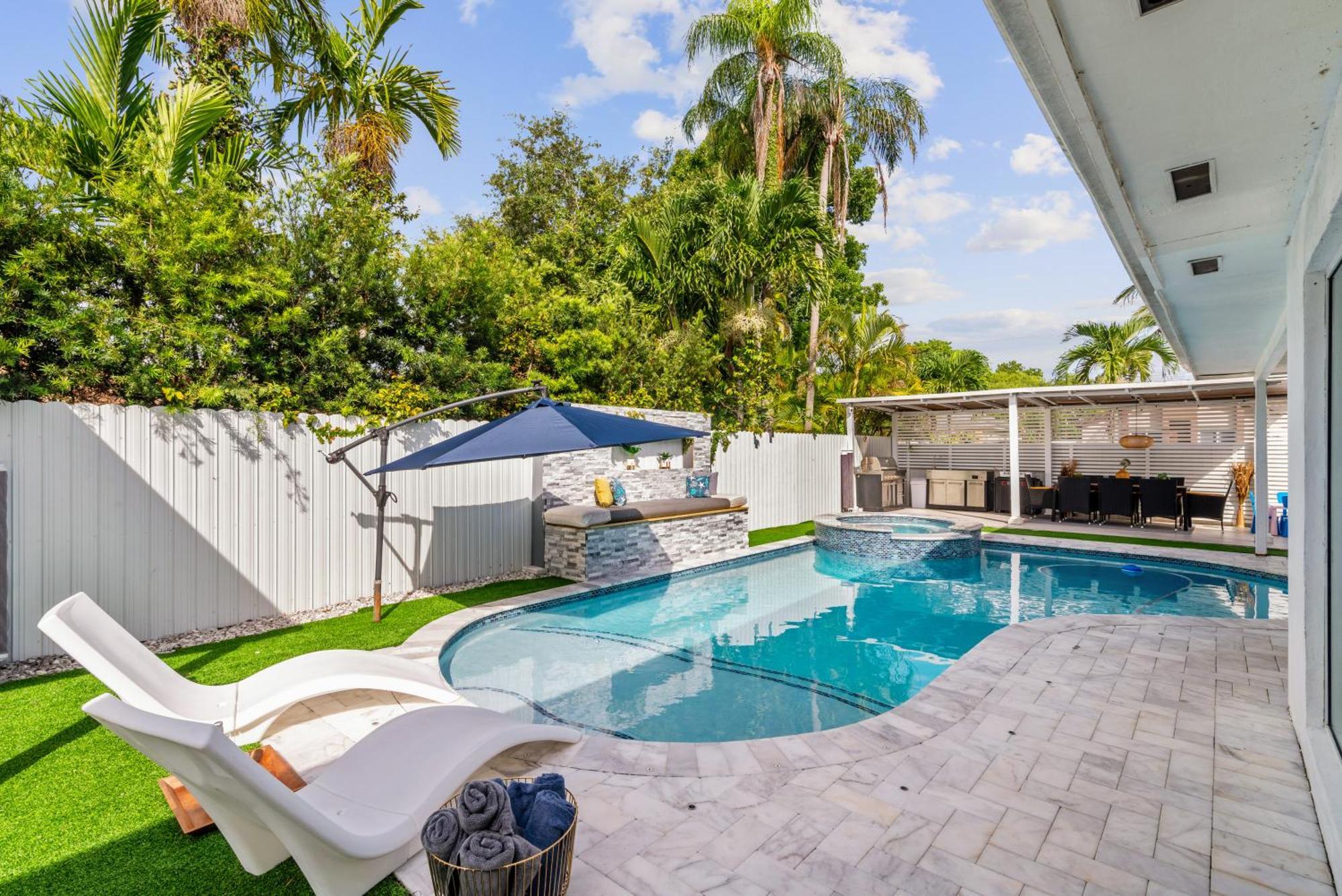 Вилла Miami Luxury House W Heated Pool & Jacuzzi Экстерьер фото