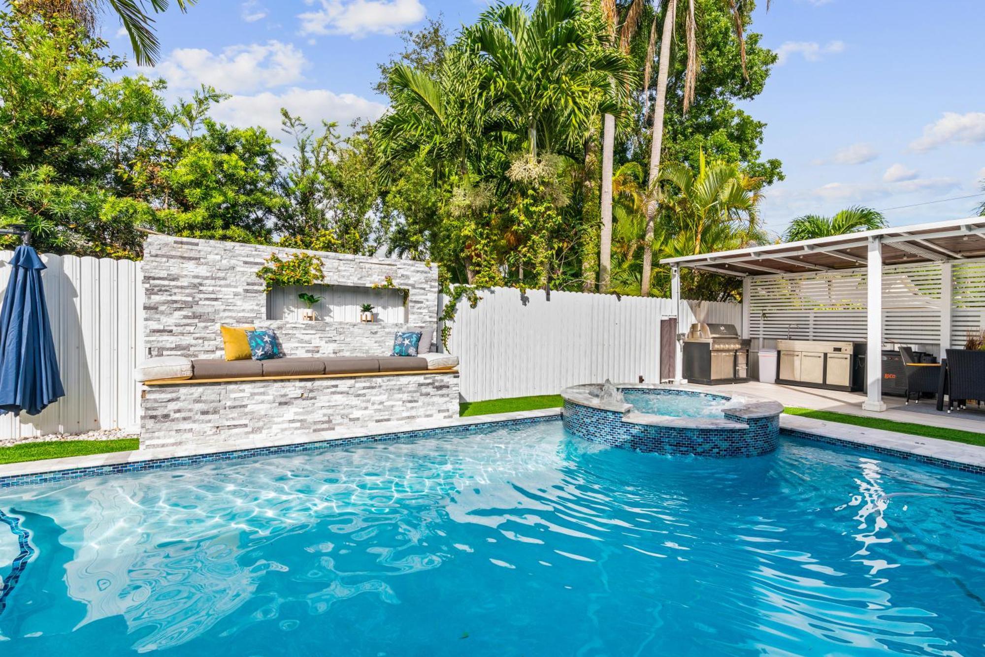 Вилла Miami Luxury House W Heated Pool & Jacuzzi Экстерьер фото