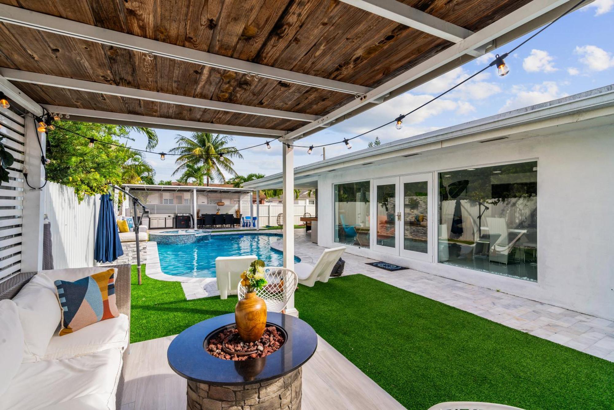 Вилла Miami Luxury House W Heated Pool & Jacuzzi Экстерьер фото