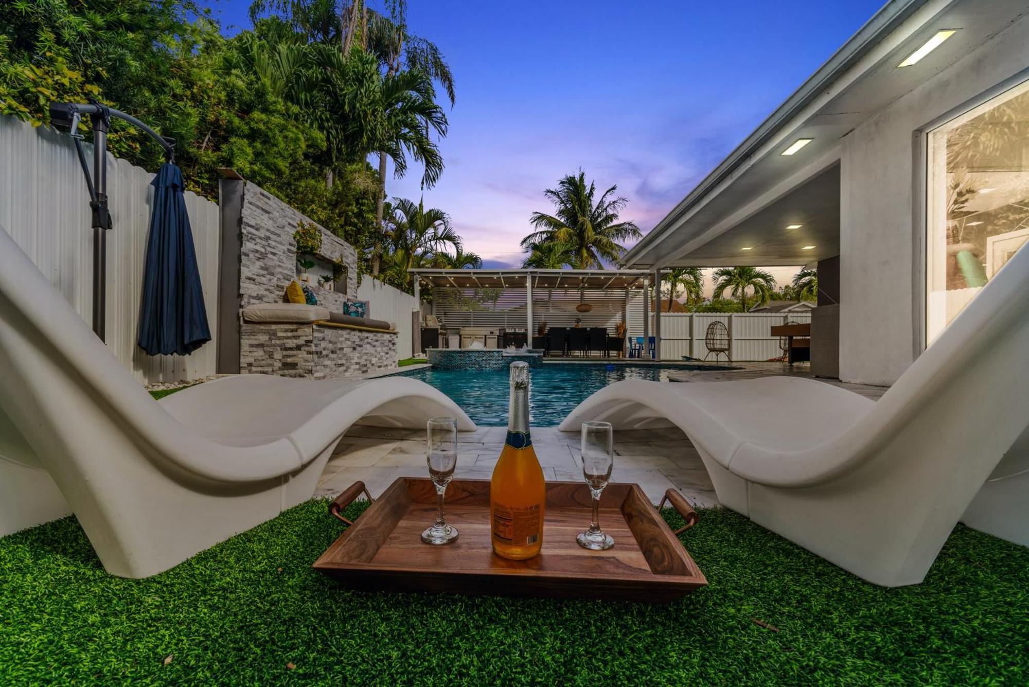 Вилла Miami Luxury House W Heated Pool & Jacuzzi Экстерьер фото