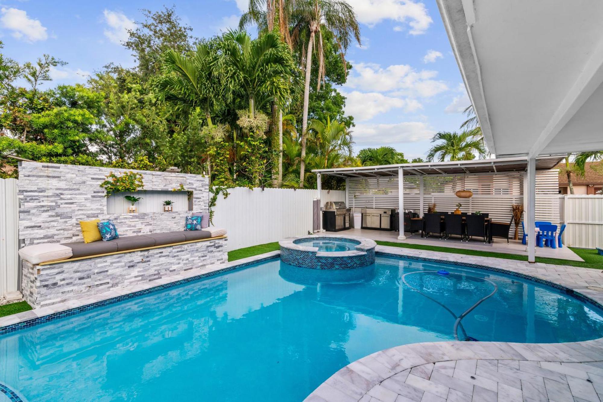 Вилла Miami Luxury House W Heated Pool & Jacuzzi Экстерьер фото